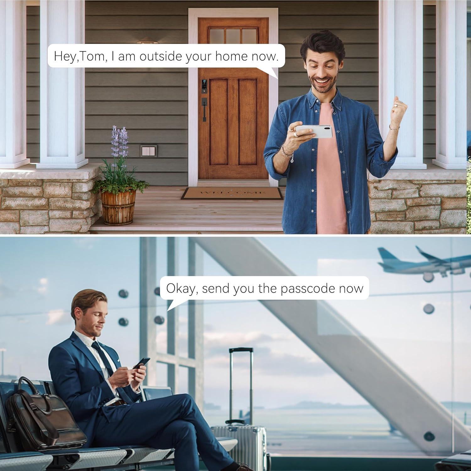 Cerradura Inteligente BEBASIA BA2H con Huella Dactilar y Bluetooth