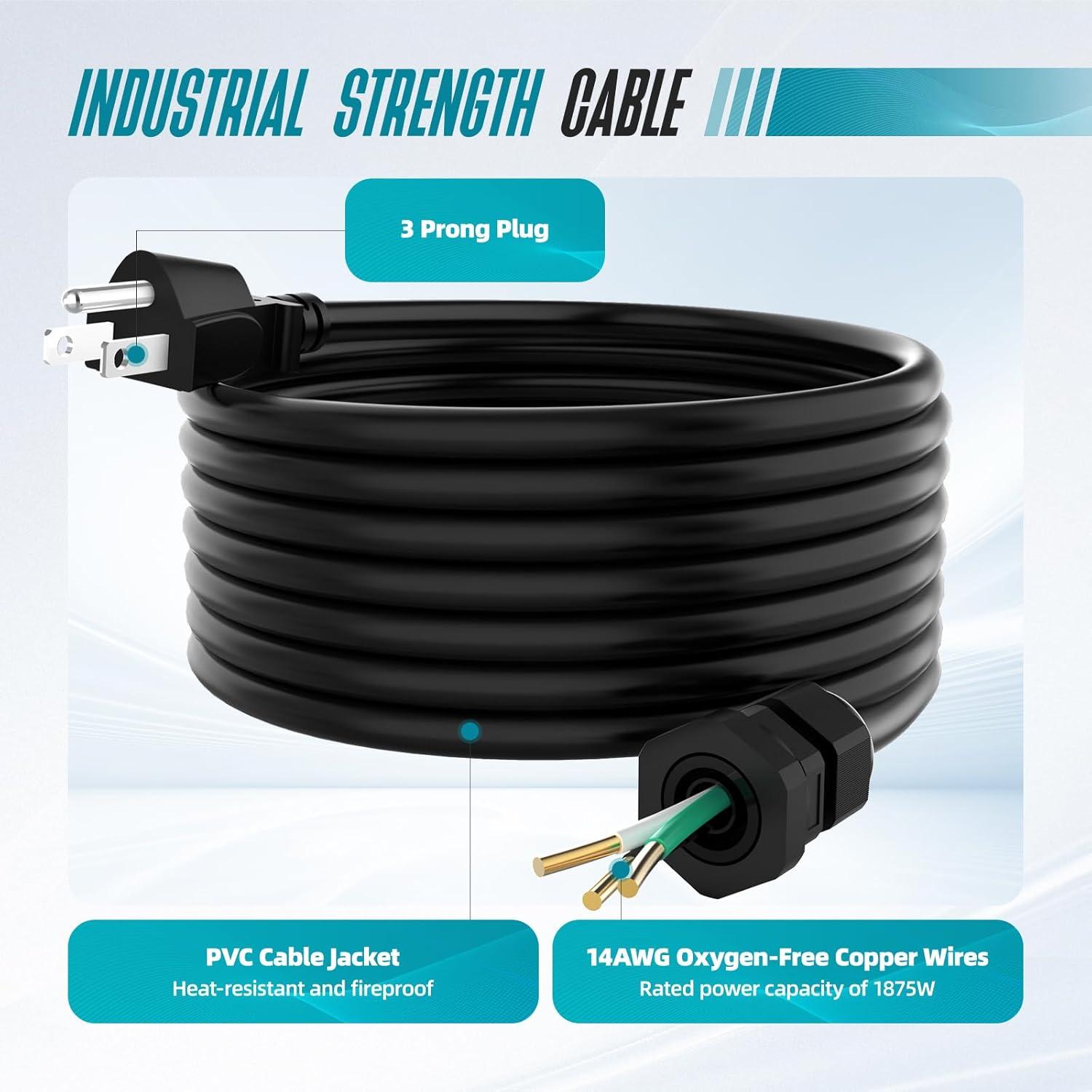 Caja de Salida Exterior Impermeable IP66 Hilictokt con Cable 3m