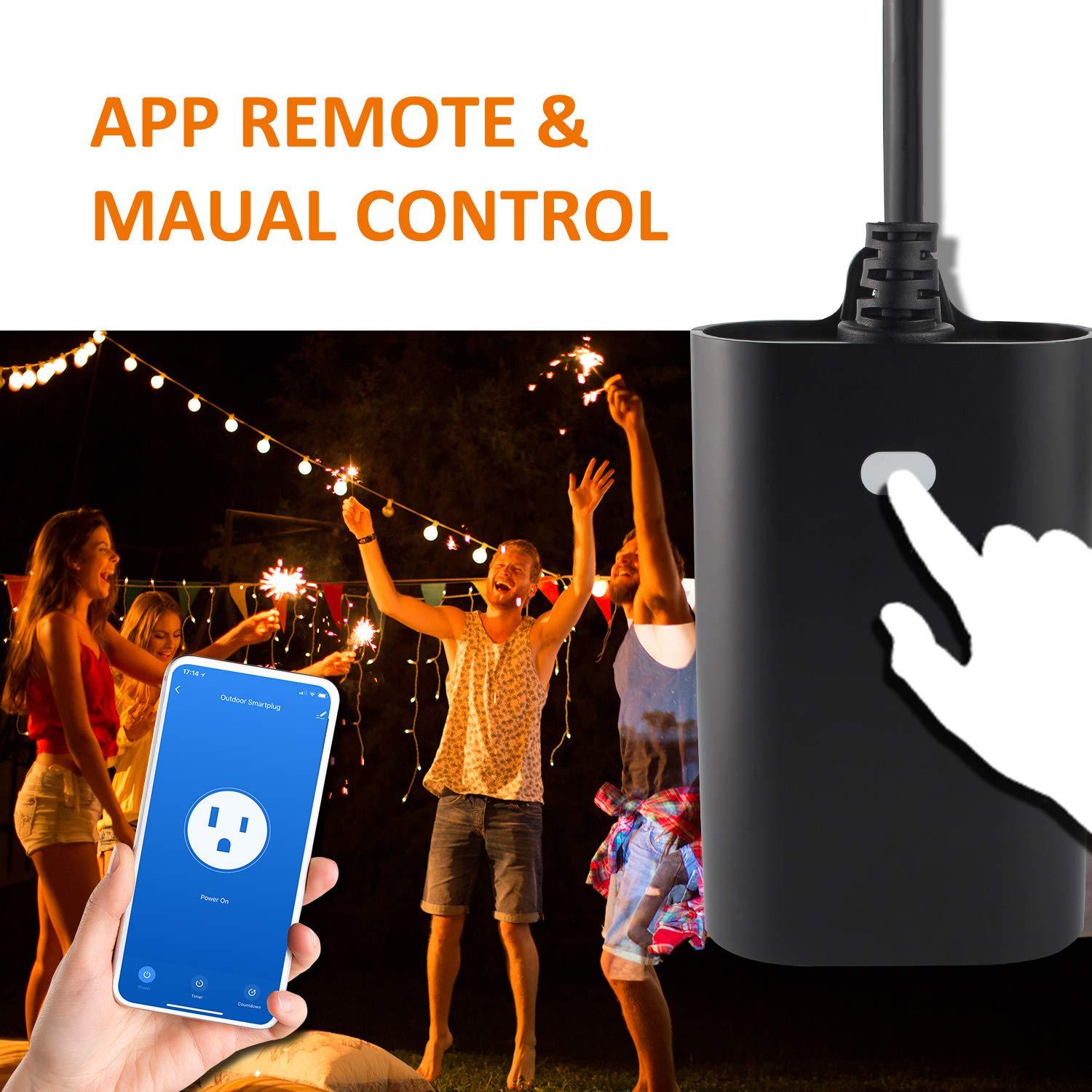 Enchufe Inteligente Doble EVA LOGIK ZW97 Impermeable Z-Wave