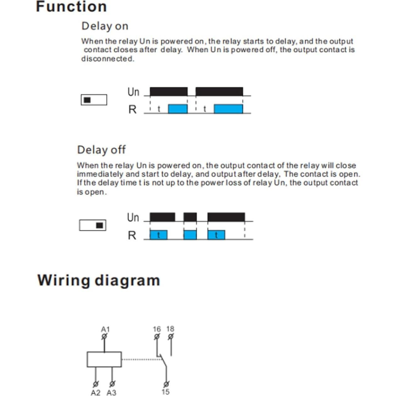 Temporizador BNT 10A AC230V y DC24V Doble Función