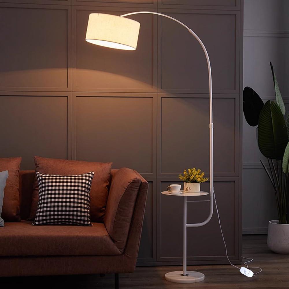 Interruptor Regulador Rotativo PLUSPOE 1.8m Cable Blanco 2Pack