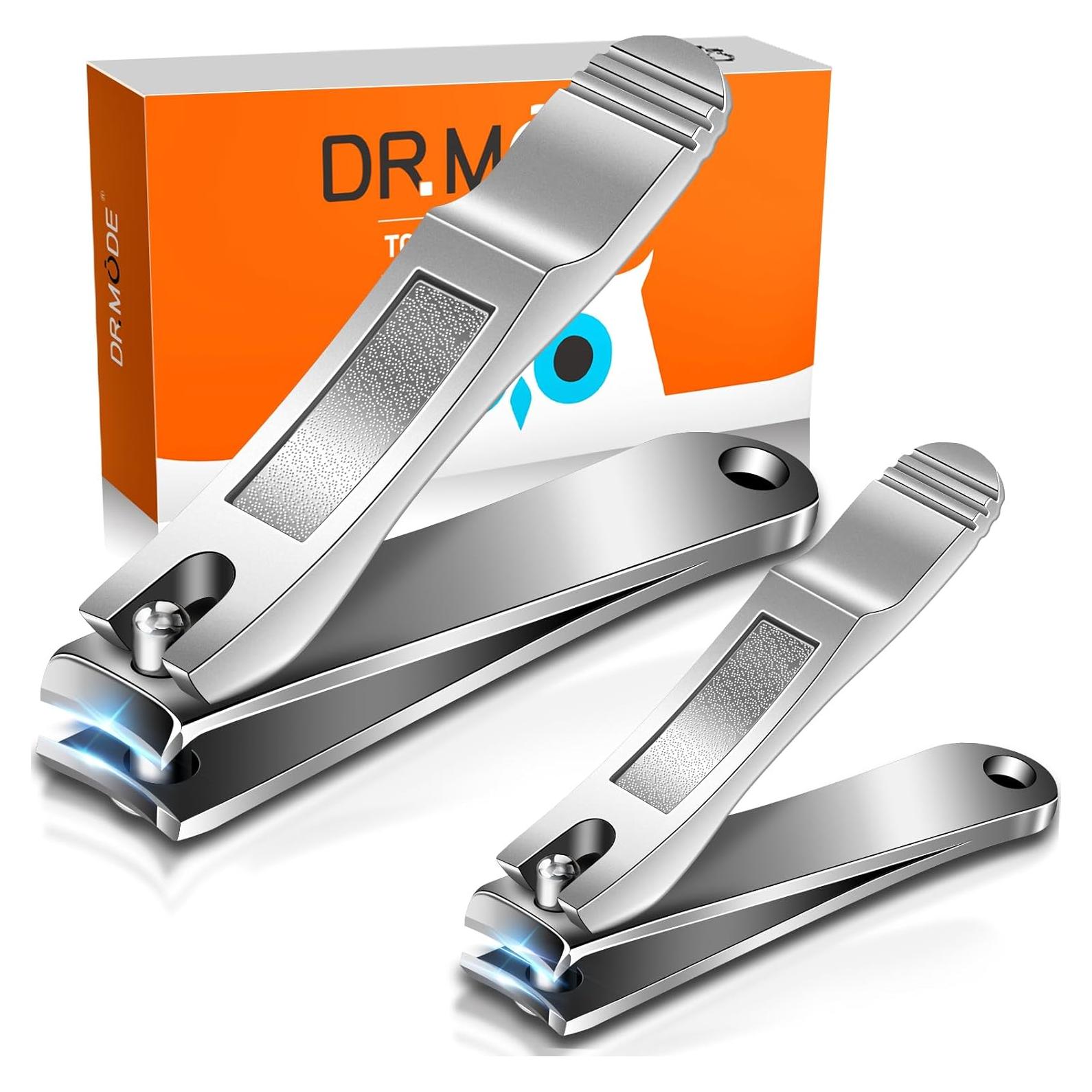 Juego de Cortauñas DRMODE Profesional 2 Piezas Acero Inoxidable