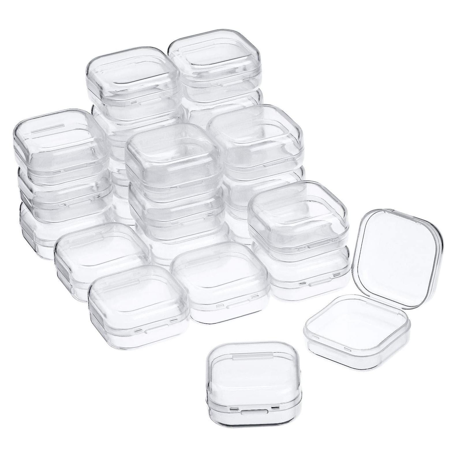 24 Cajas de Almacenamiento SATINIOR Plástico Transparente 3.5cm