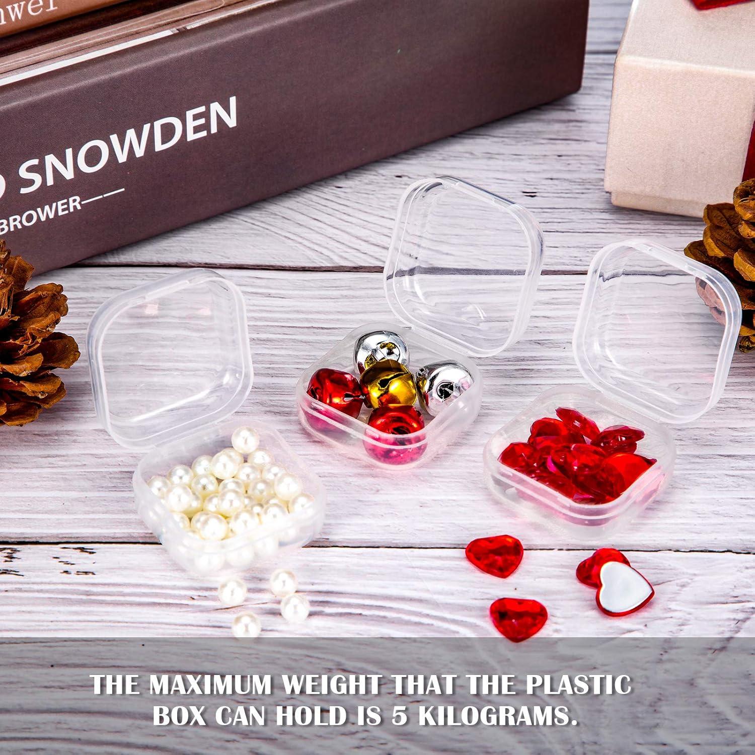 24 Cajas de Almacenamiento SATINIOR Plástico Transparente 3.5cm