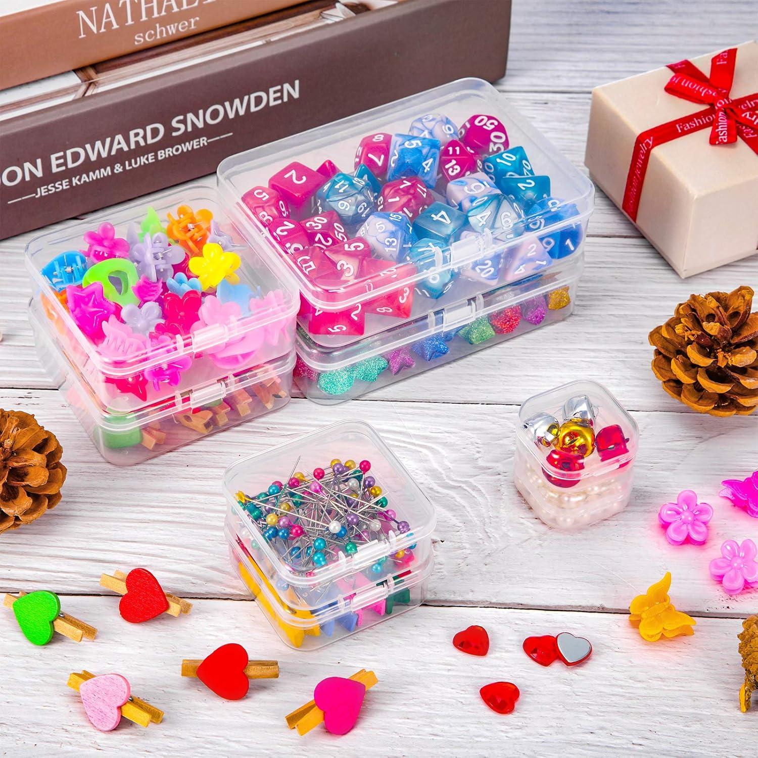 24 Cajas de Almacenamiento SATINIOR Plástico Transparente 3.5cm