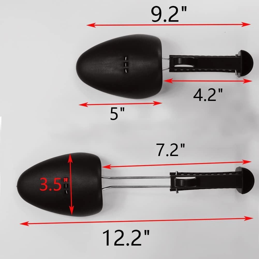 Árbol de Zapatos Ajustable YY YEARCHY - 2 Pares, Negro