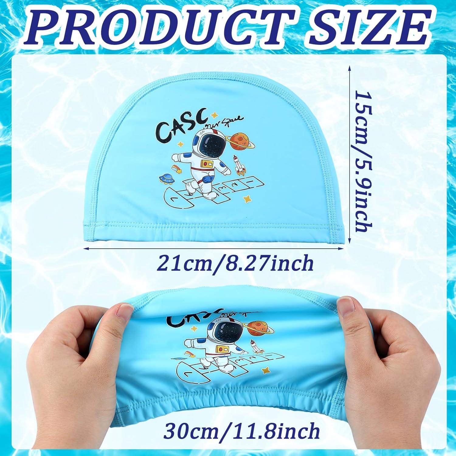 Geyoga 3 Gorras de Natación para Niños 2-12 Años Estilo Astronauta
