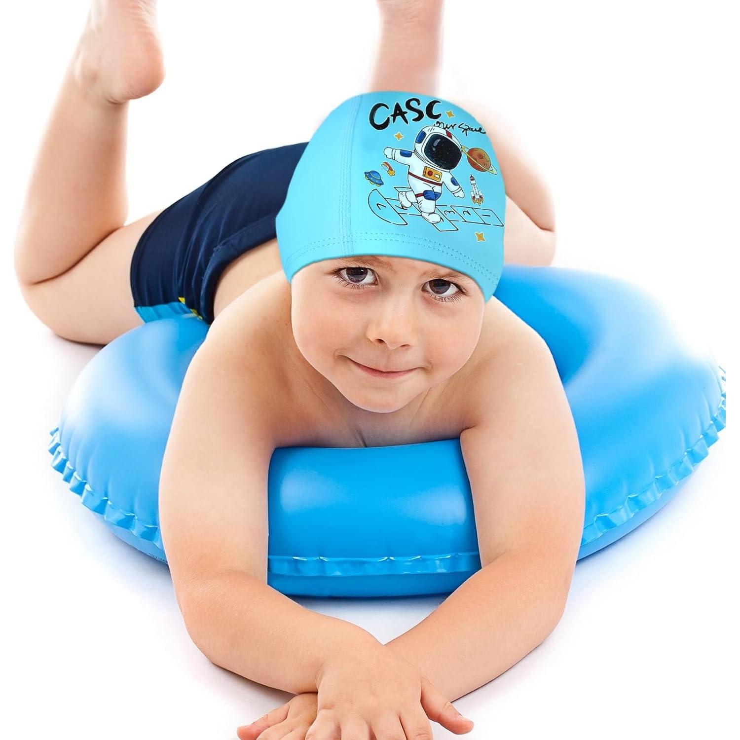 Geyoga 3 Gorras de Natación para Niños 2-12 Años Estilo Astronauta