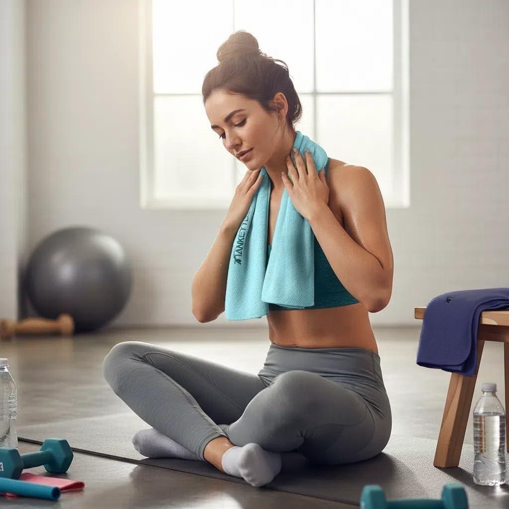 Toallas de Gimnasio Microfibra YXGJMYGS 2 Piezas Secado Rápido