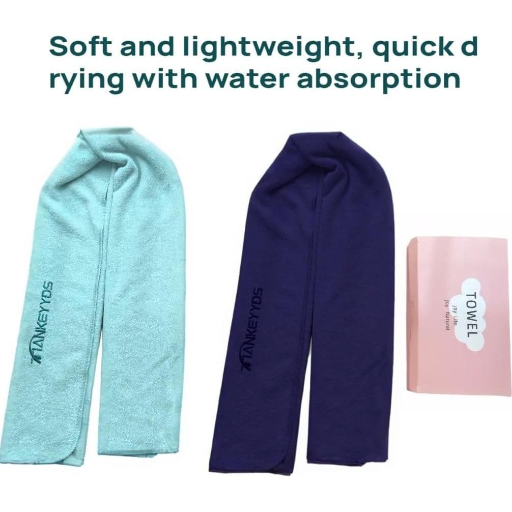 Toallas de Gimnasio Microfibra YXGJMYGS - 2 Paquetes Secado Rápido 83.82x40.64 cm