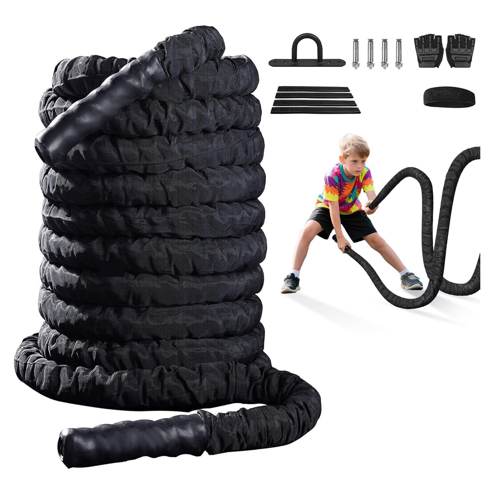 Cuerda de Batalla Broabantle 1" 30 pies para Ejercicio