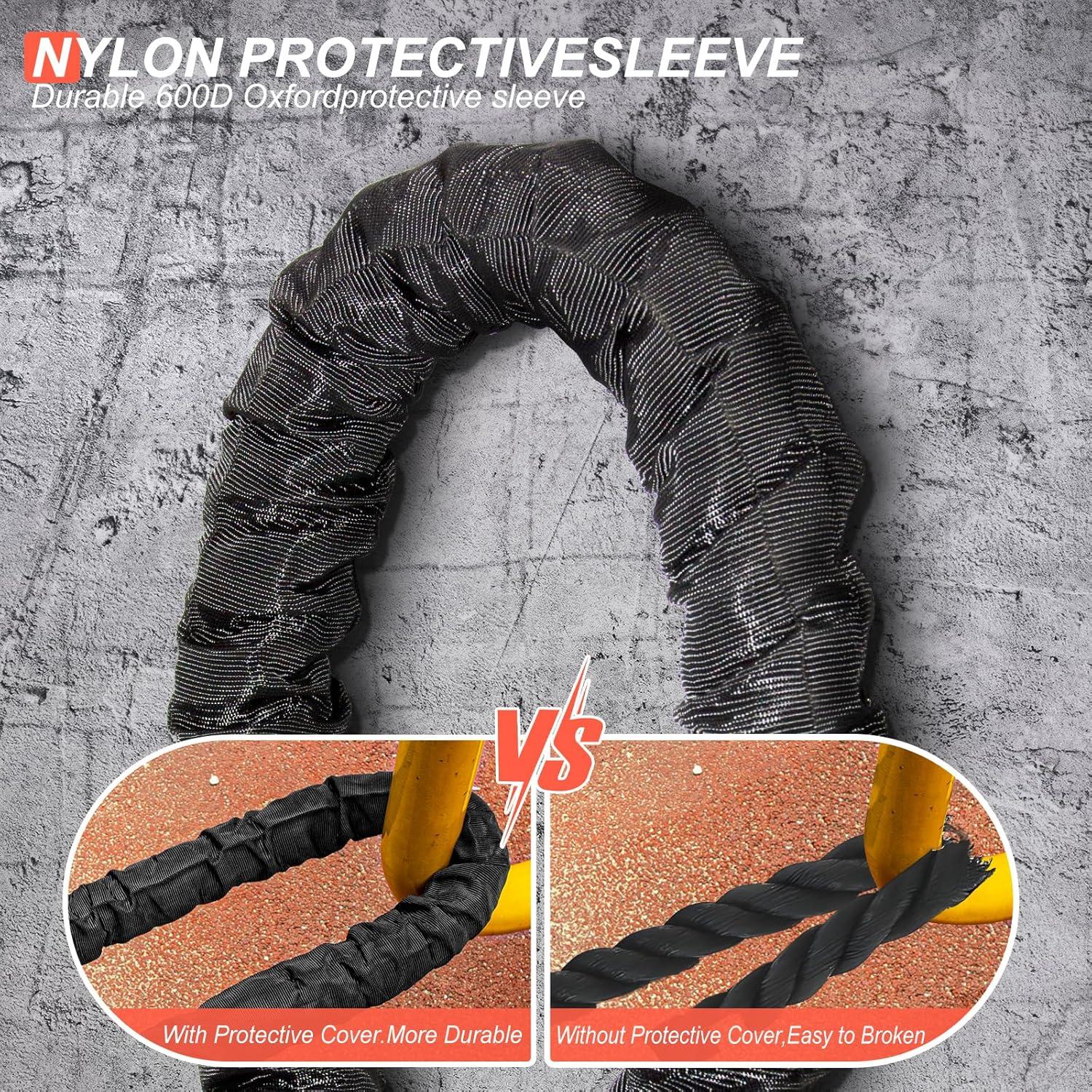 Cuerda de Batalla Broabantle 1" 30 pies para Ejercicio