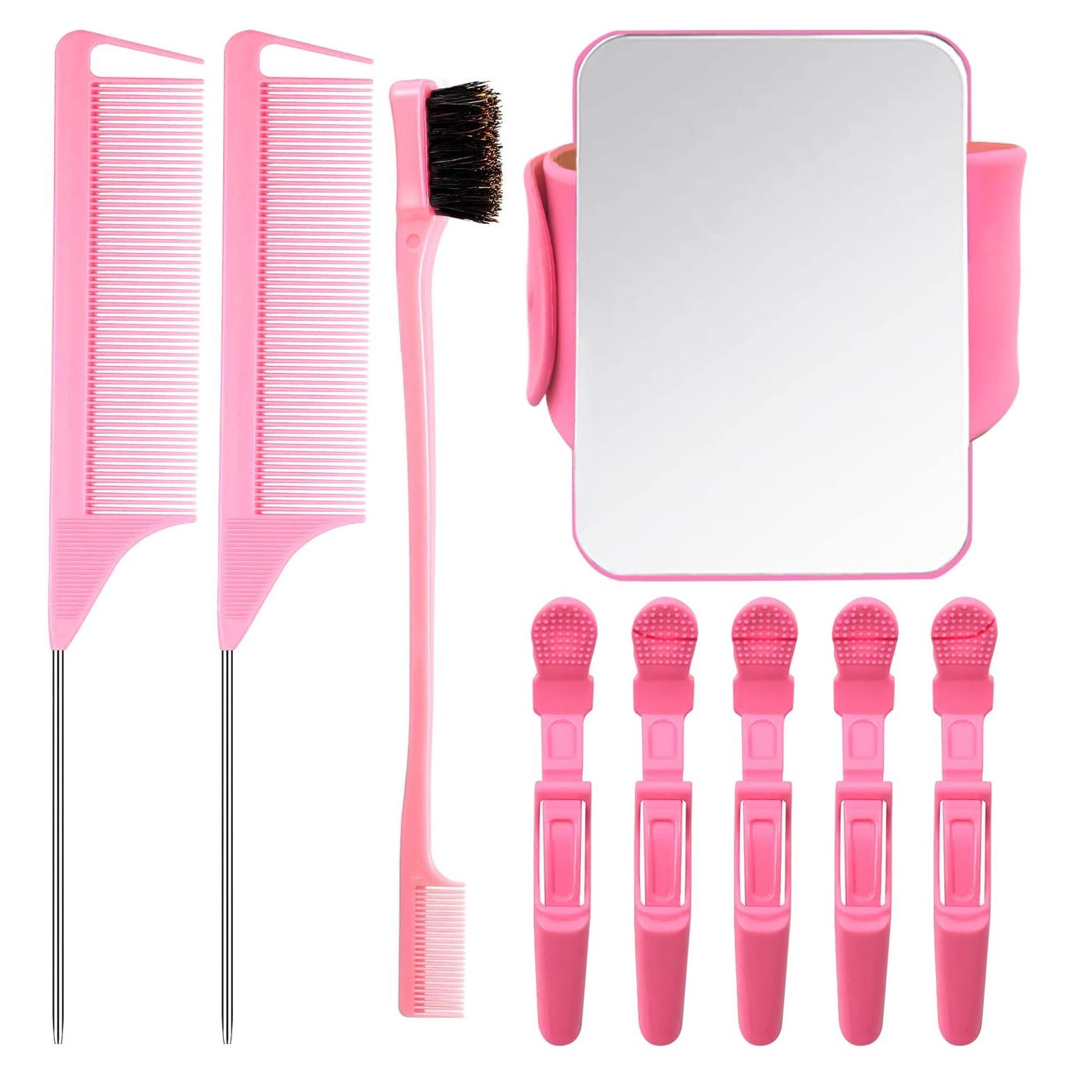 Kit de Herramientas de Trenzado de Cabello HERRY-US Rosa