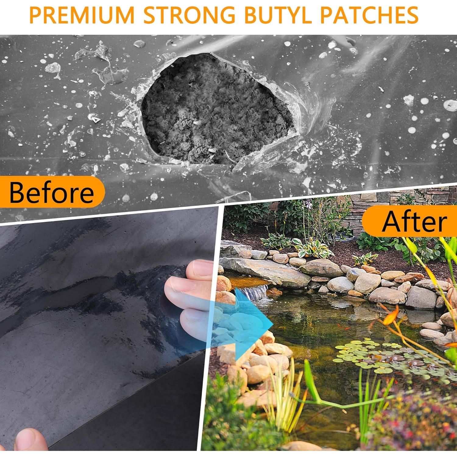 Parche de Reparación Adnee EPDM 20.32cm 2 Pcs Autoadhesivo