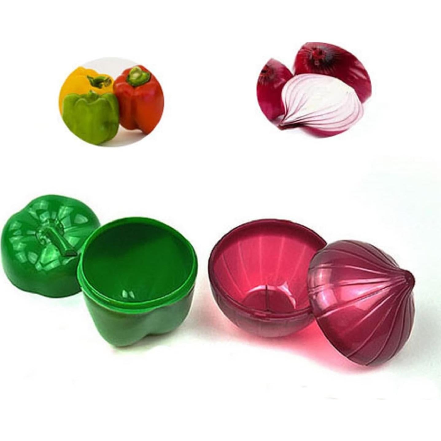 Contenedores de Almacenamiento MIAO JIN 4 Pcs Frutas y Verduras