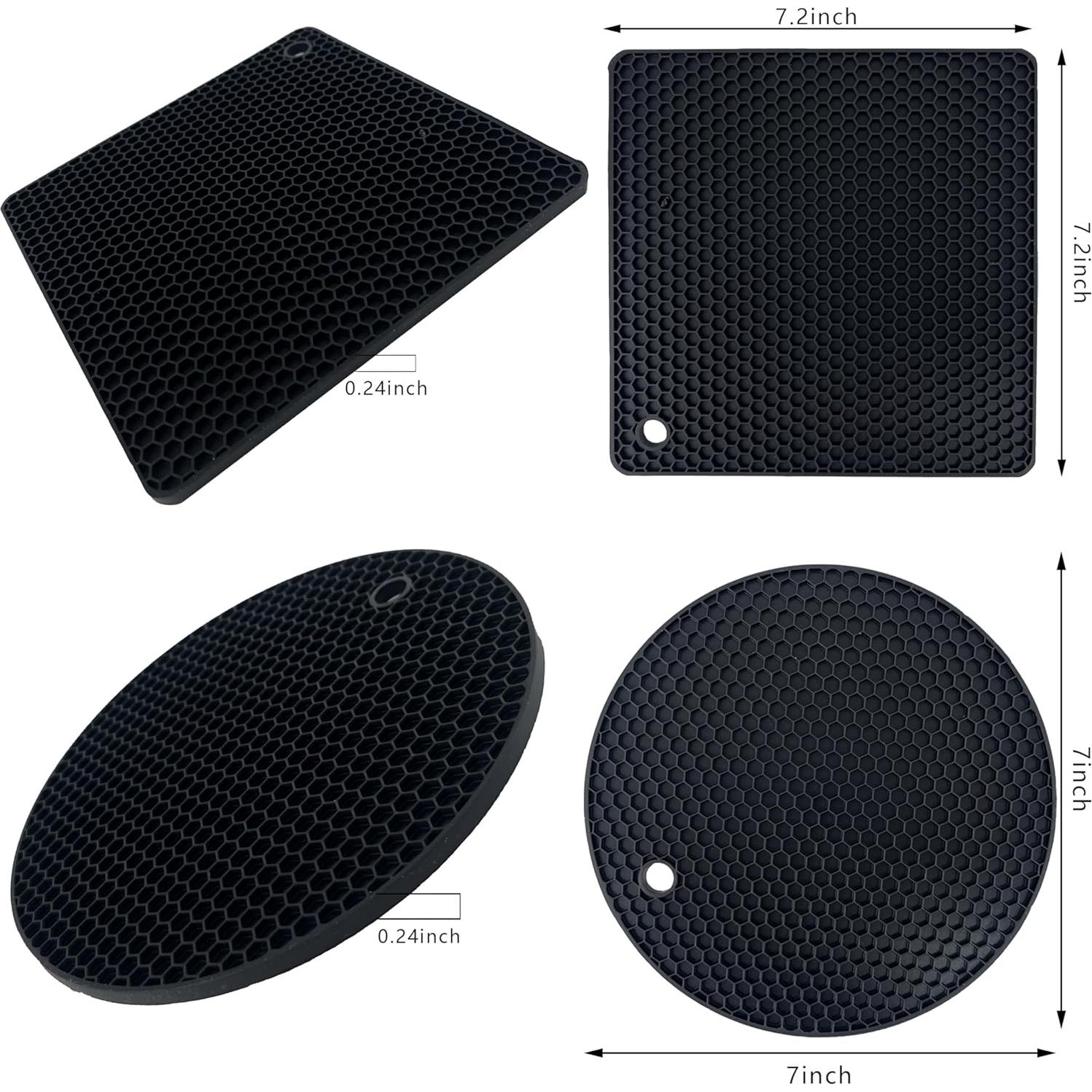 Paquete de 2 Tapetes de Silicona Antideslizantes Daixers 18 cm