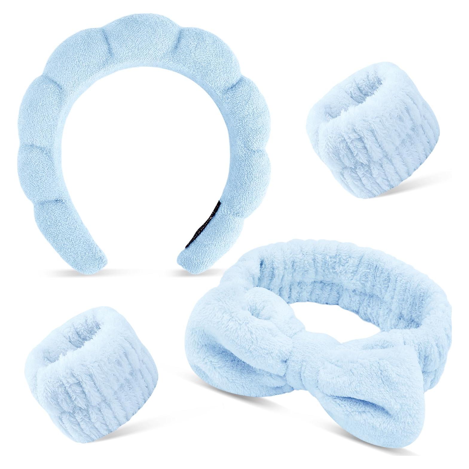 Conjunto de Accesorios de Lavado Facial Chanaco Azul 4 Piezas