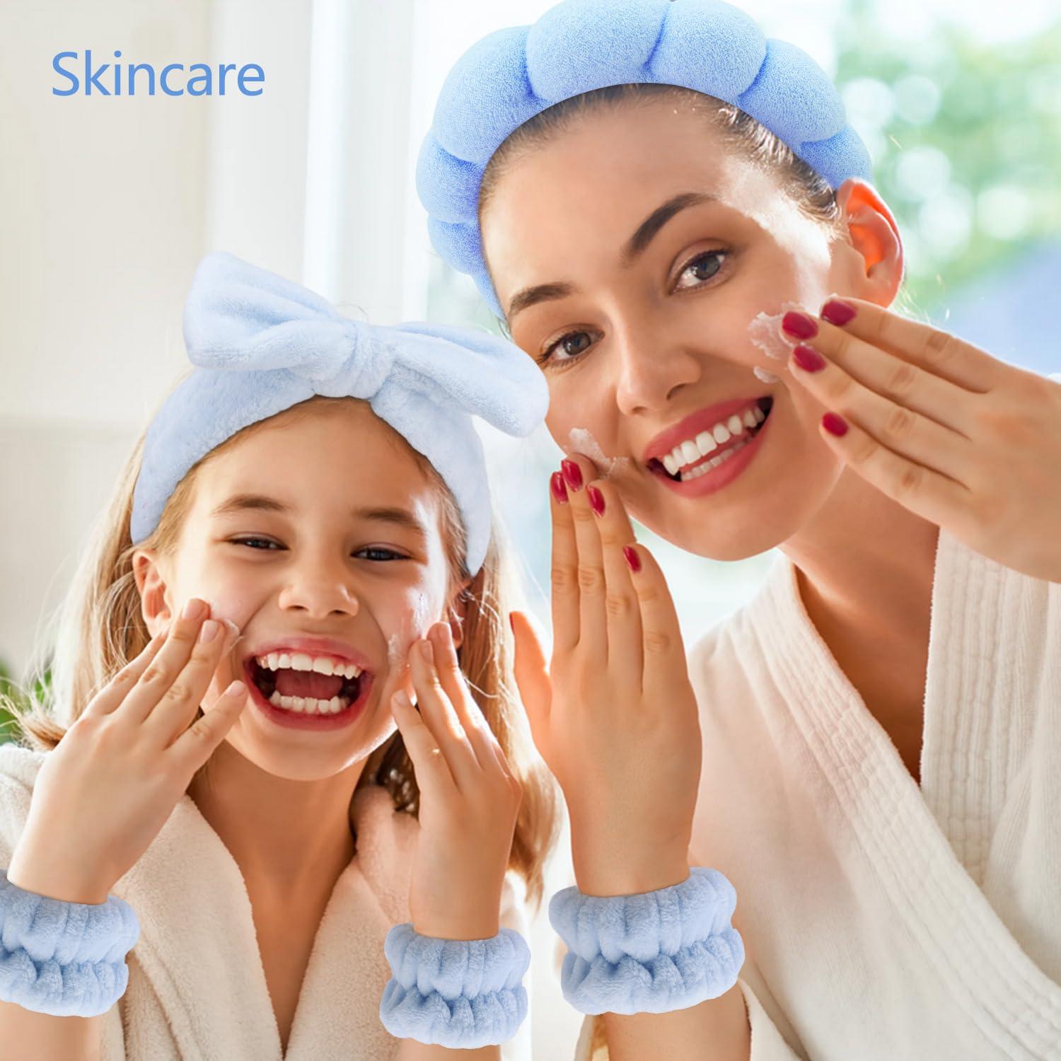 Conjunto de Accesorios de Lavado Facial Chanaco Azul 4 Piezas