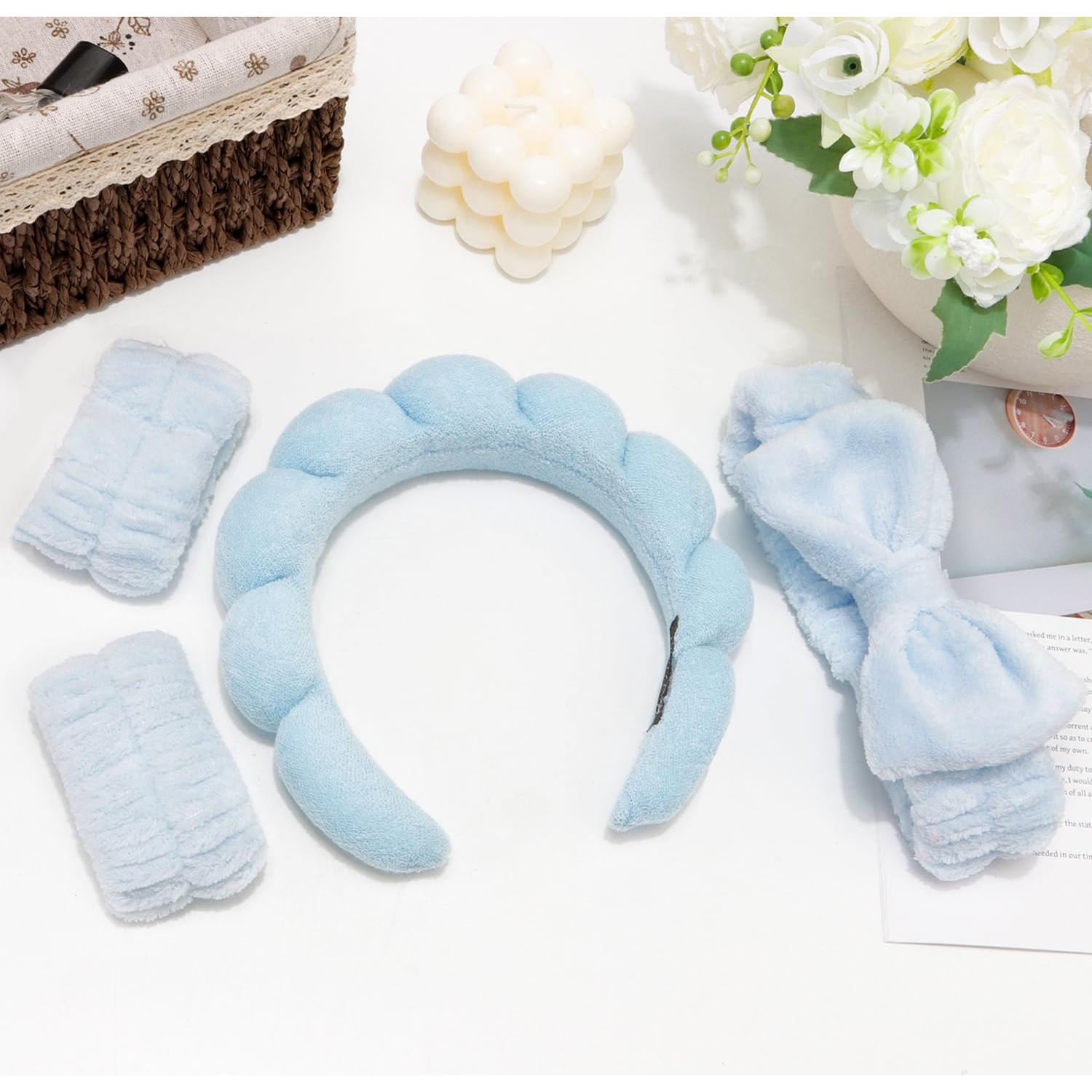 Conjunto de Accesorios de Lavado Facial Chanaco Azul 4 Piezas