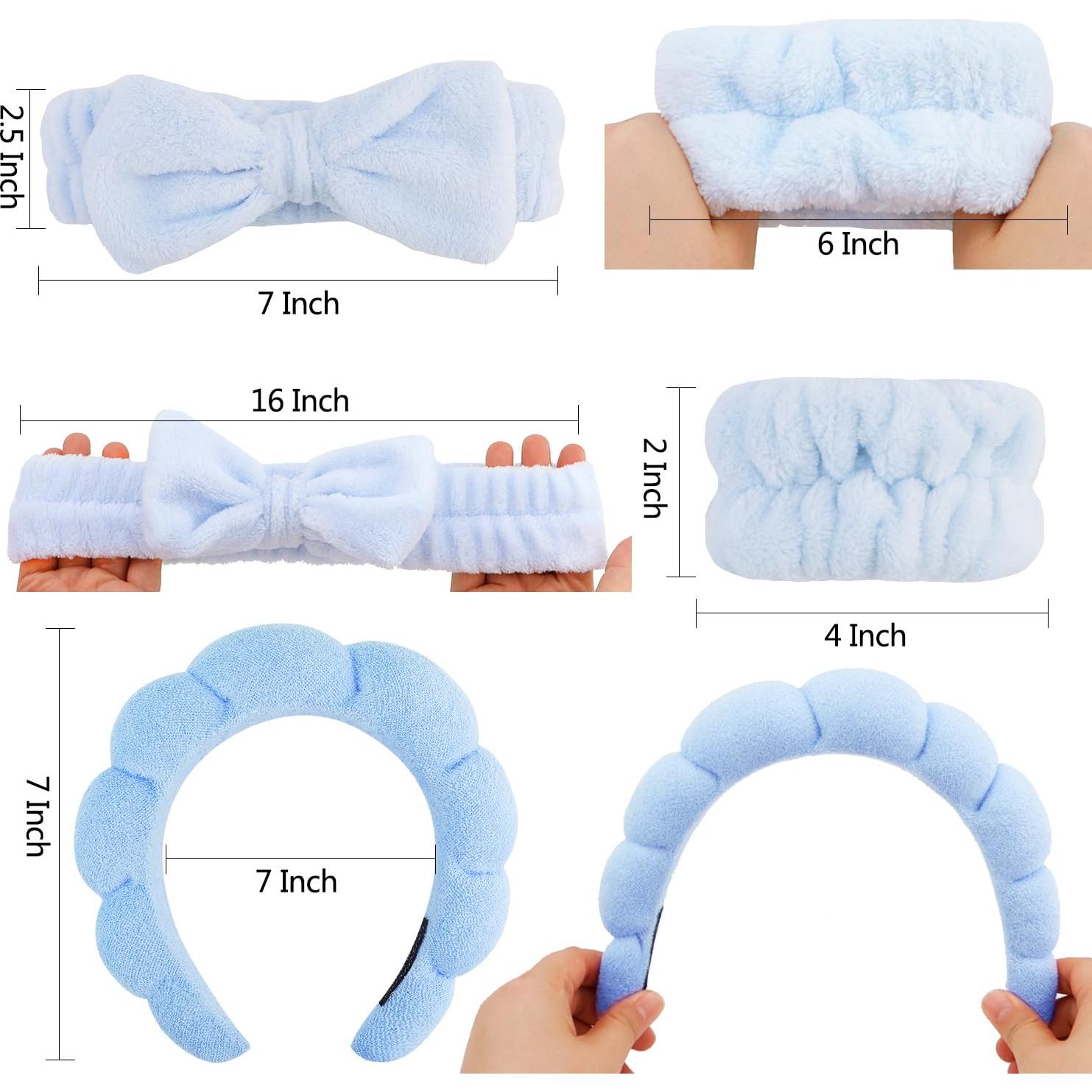 Conjunto de Accesorios de Lavado Facial Chanaco Azul 4 Piezas