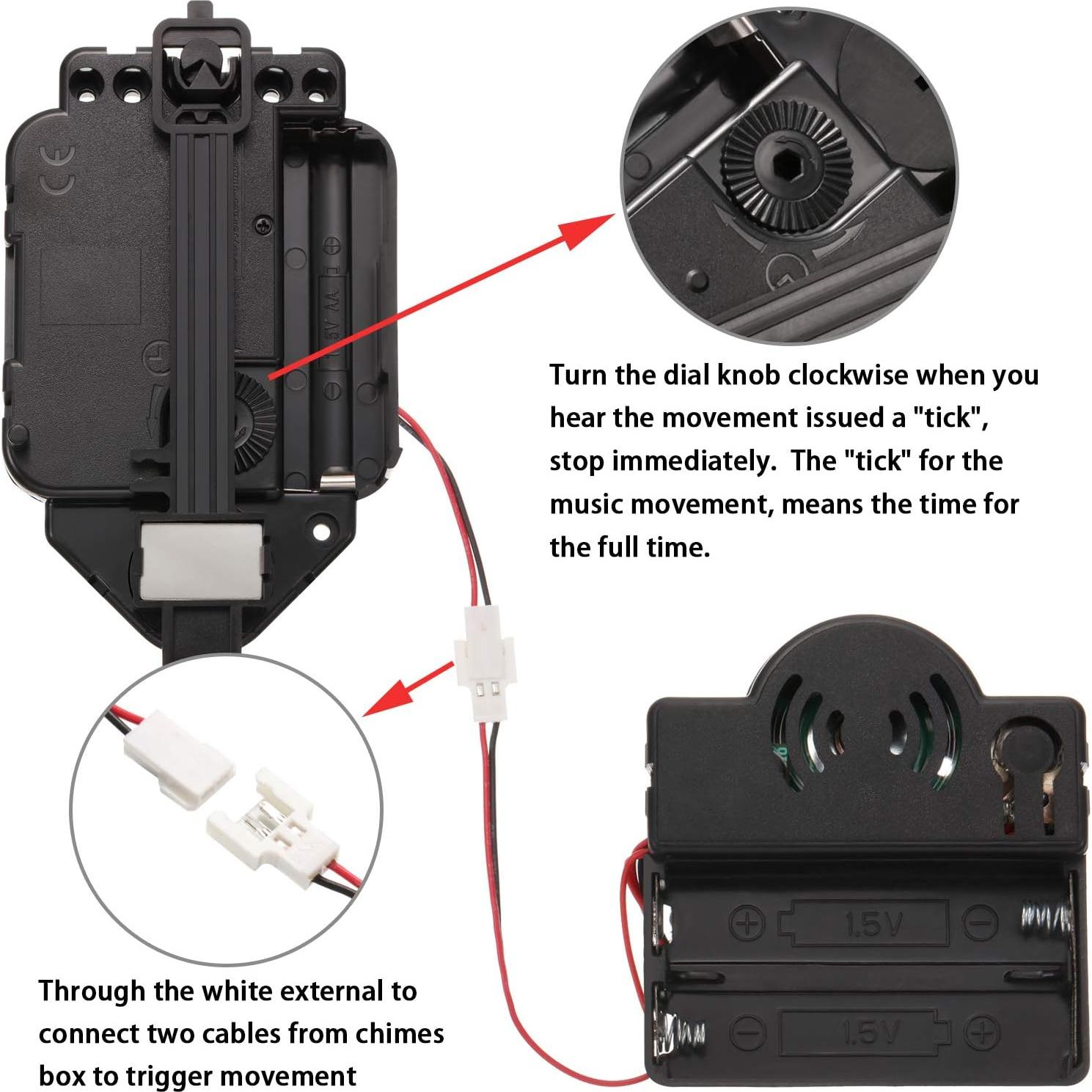 Reloj de Péndulo Hicarer con Melodía Westminster y Manos