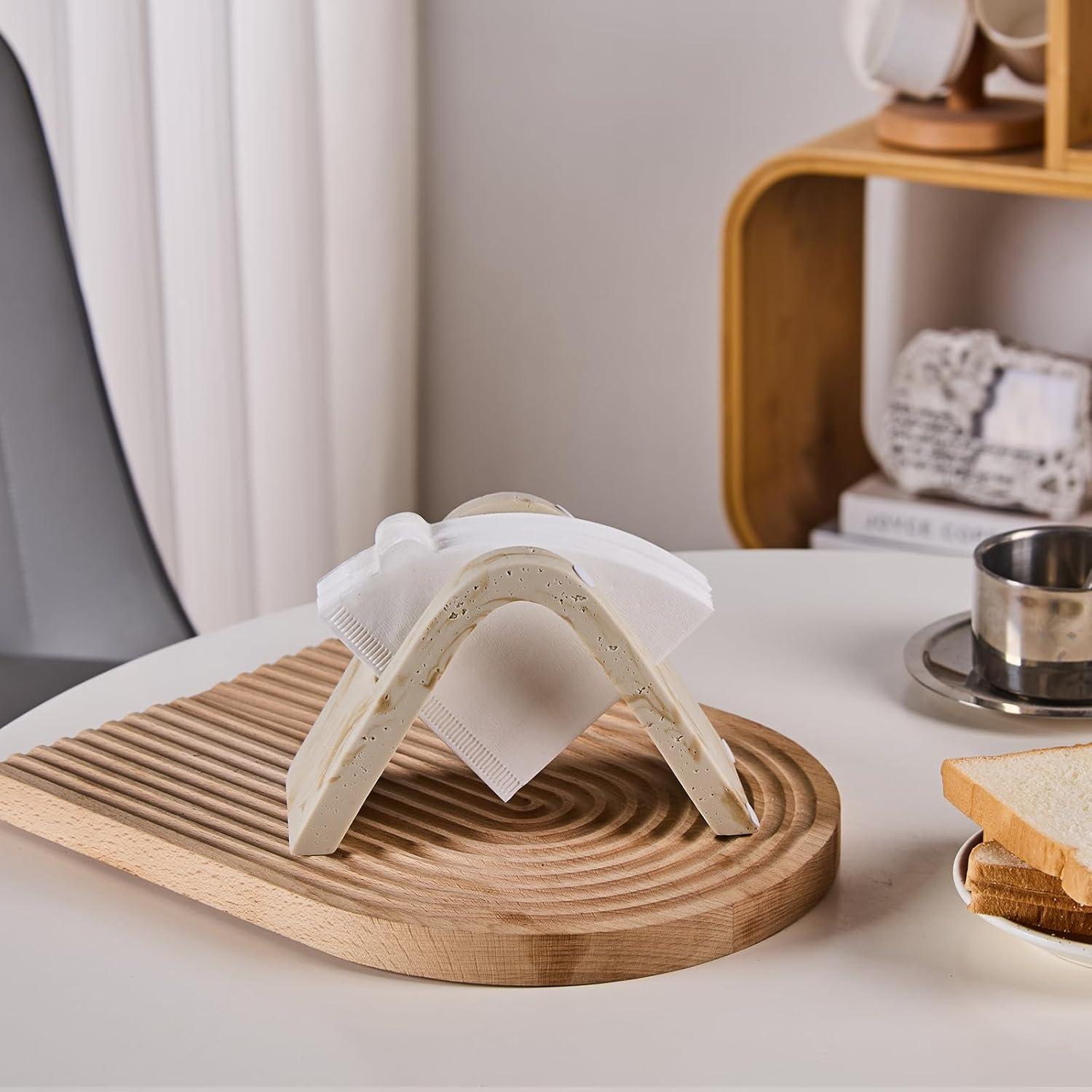 Soporte para Filtros de Café HOLOLA Beige Tamaño 4 Resina