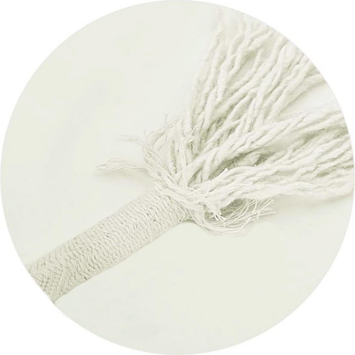 Cuerda de Algodón Trenzada YUZENET 1.27 cm x 15.24 m Beige