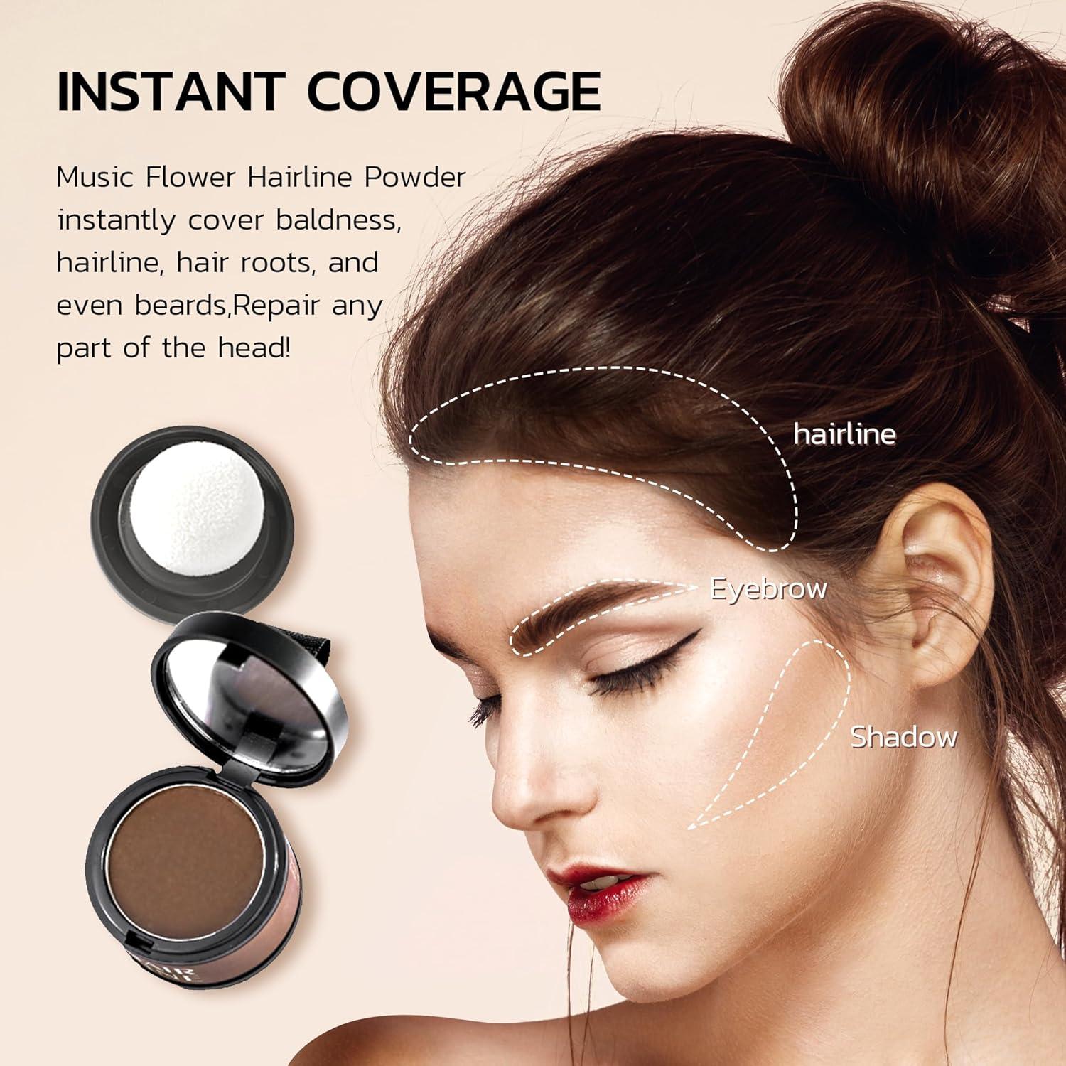 Polvo Retoque Raíces Unusual Beauty Marrón Oscuro 40g