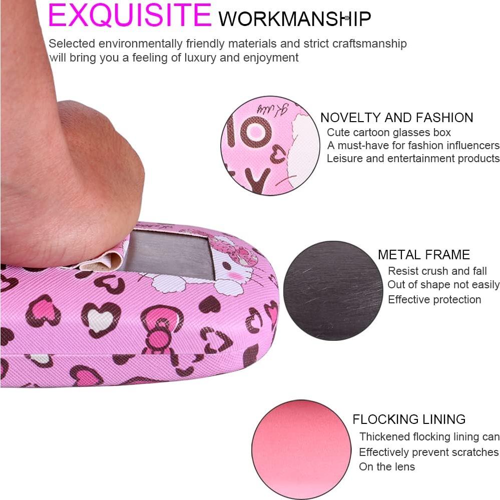 Estuche de Gafas ADBGV con Paño y Correa Ajustable - 15.3x5.2cm