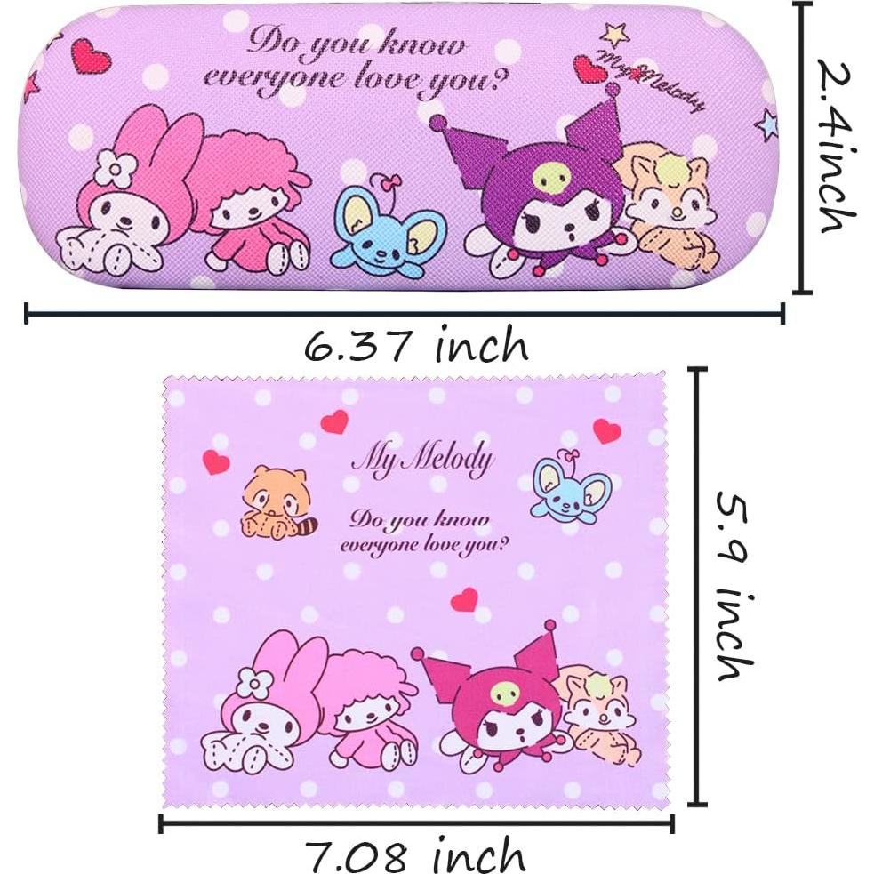 Estuche de Gafas ADBGV con Paño y Correa Ajustable - 15.3x5.2cm