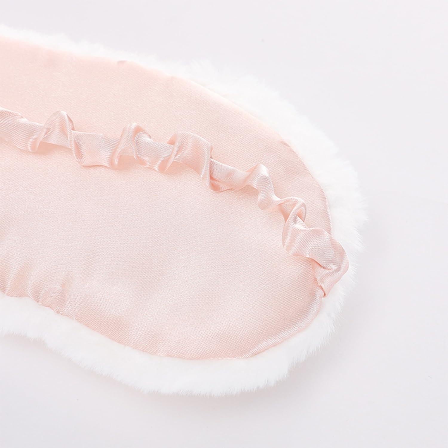 Máscara de Sueño de Peluche JRINYE Reno Beige Ajustable