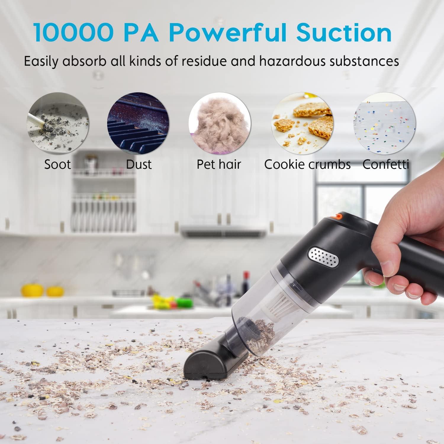 Aspiradora Inalámbrica Haisito HH-201 9000PA Portátil Negra