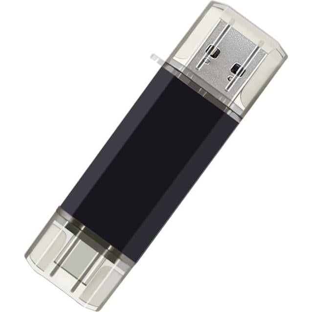 Paquete 2 Unidades 16GB USB Flash Doble Tipo C + USB A