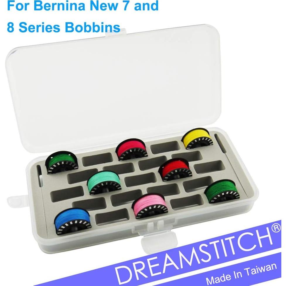 Caja de Bobinas DreamStitch para Bernina 7 y 8 Jumbo - Gris