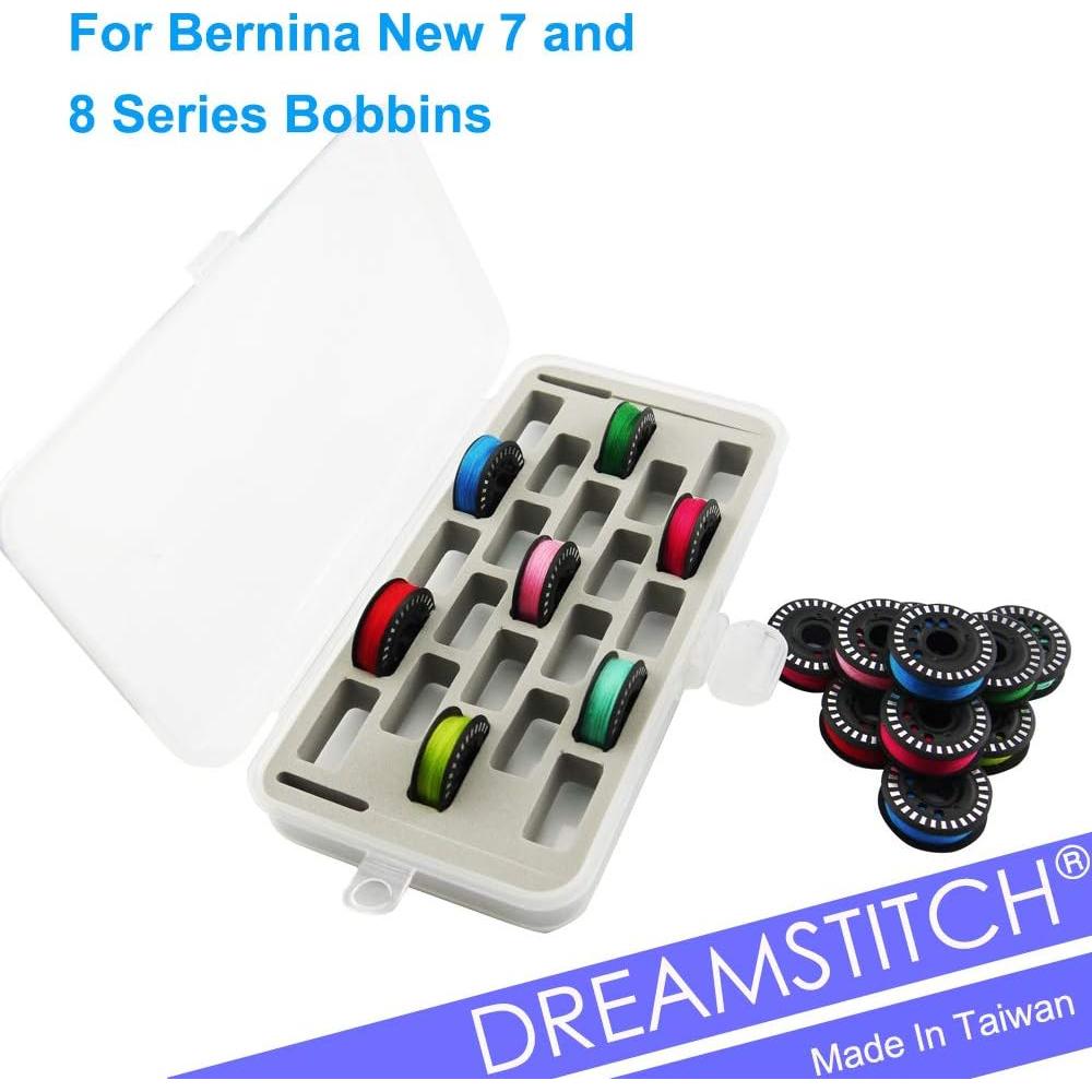 Caja de Bobinas DreamStitch para Bernina 7 y 8 Jumbo - Gris