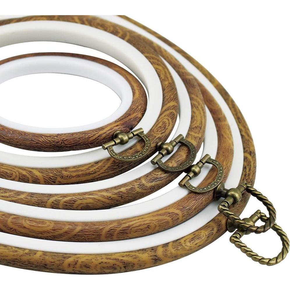 Aros de Bordado Ovalados Guofa 28cm - 2 Piezas Decorativas