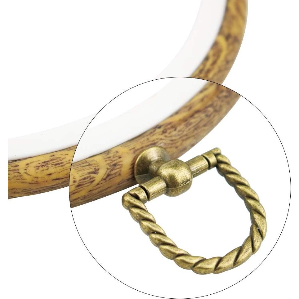 Aros de Bordado Ovalados Guofa 28cm - 2 Piezas Decorativas