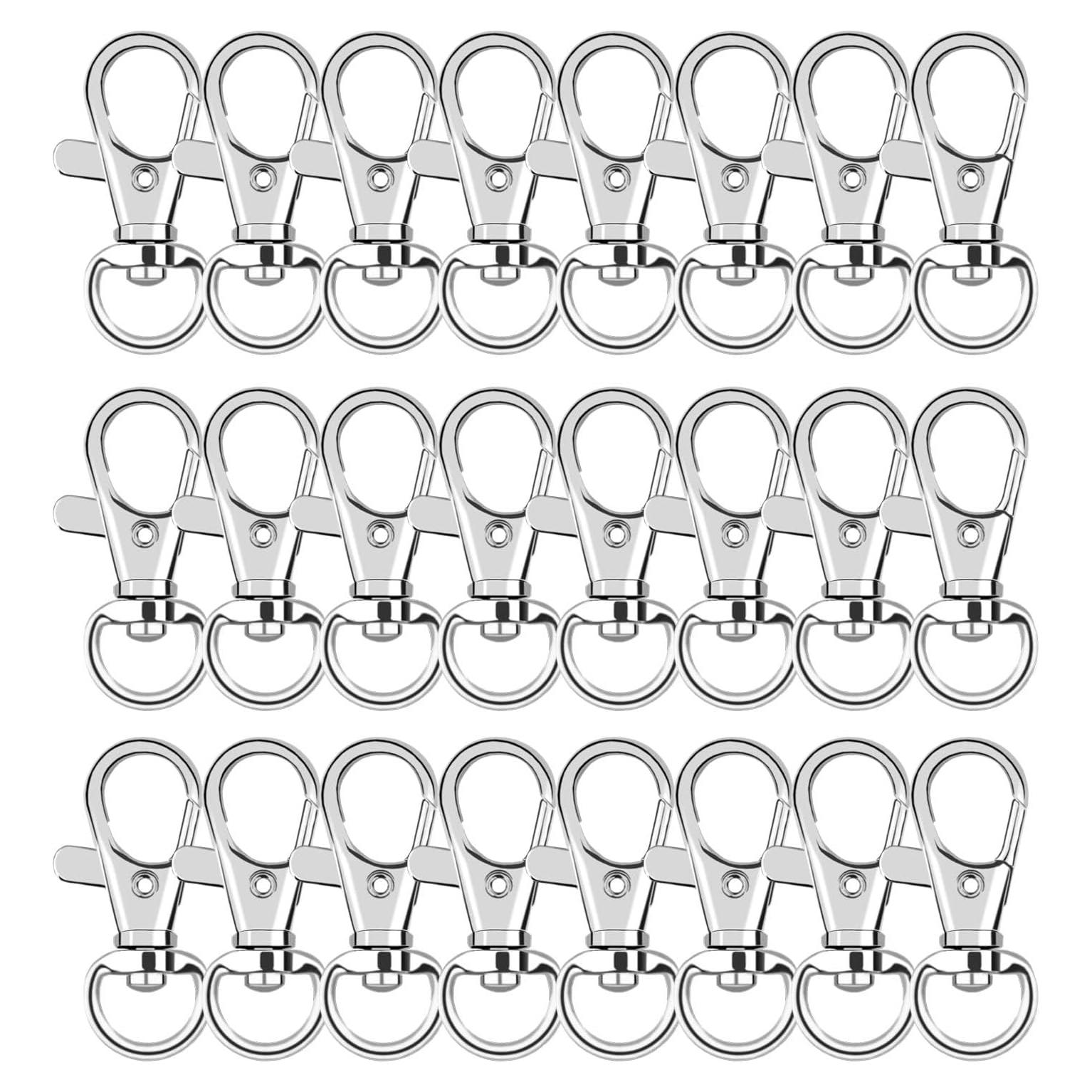 60 Ganchos de Clip Giratorios AUGSUN para Llaveros y Manualidades