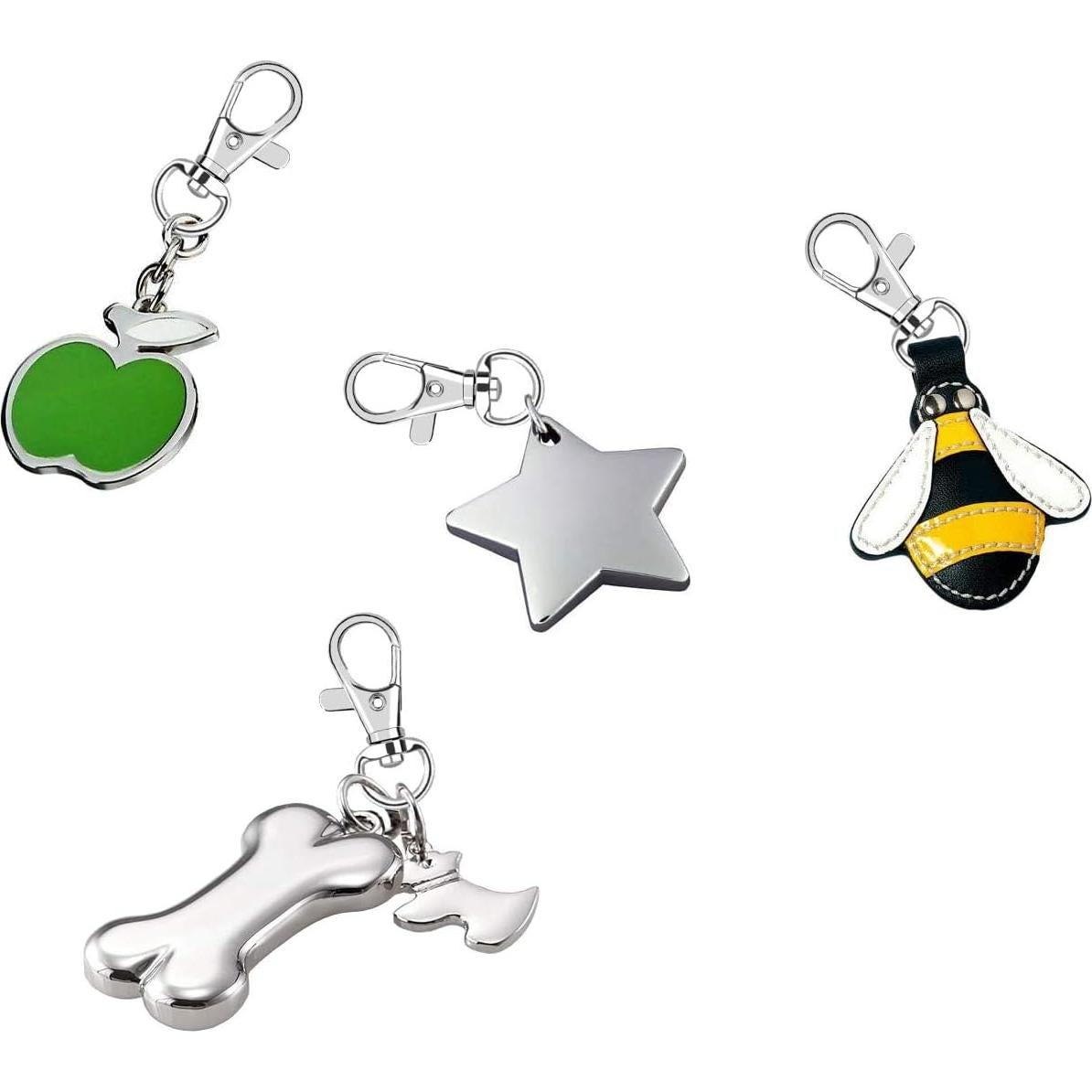 60 Ganchos de Clip Giratorios AUGSUN para Llaveros y Manualidades