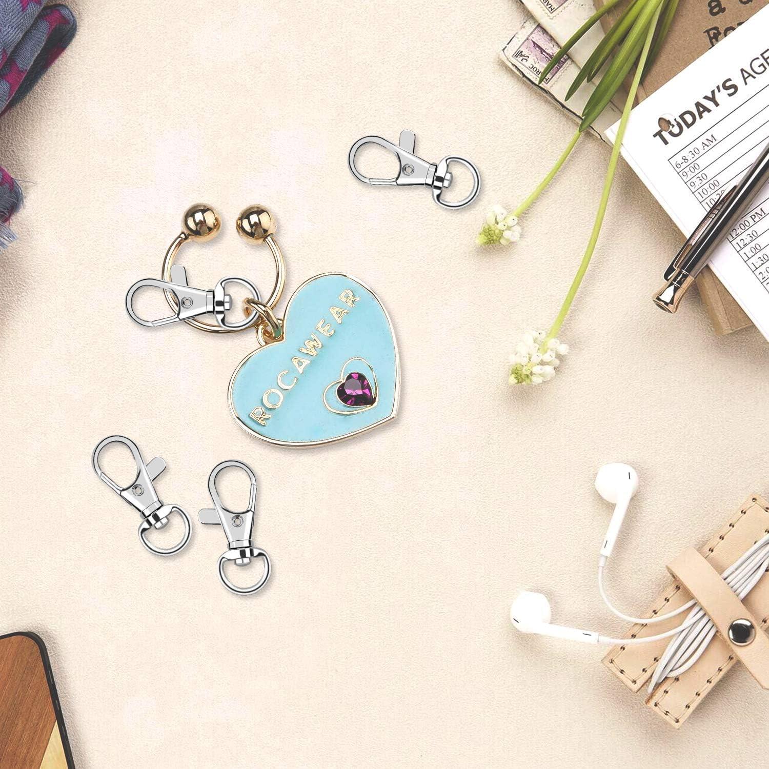 60 Ganchos de Clip Giratorios AUGSUN para Llaveros y Manualidades