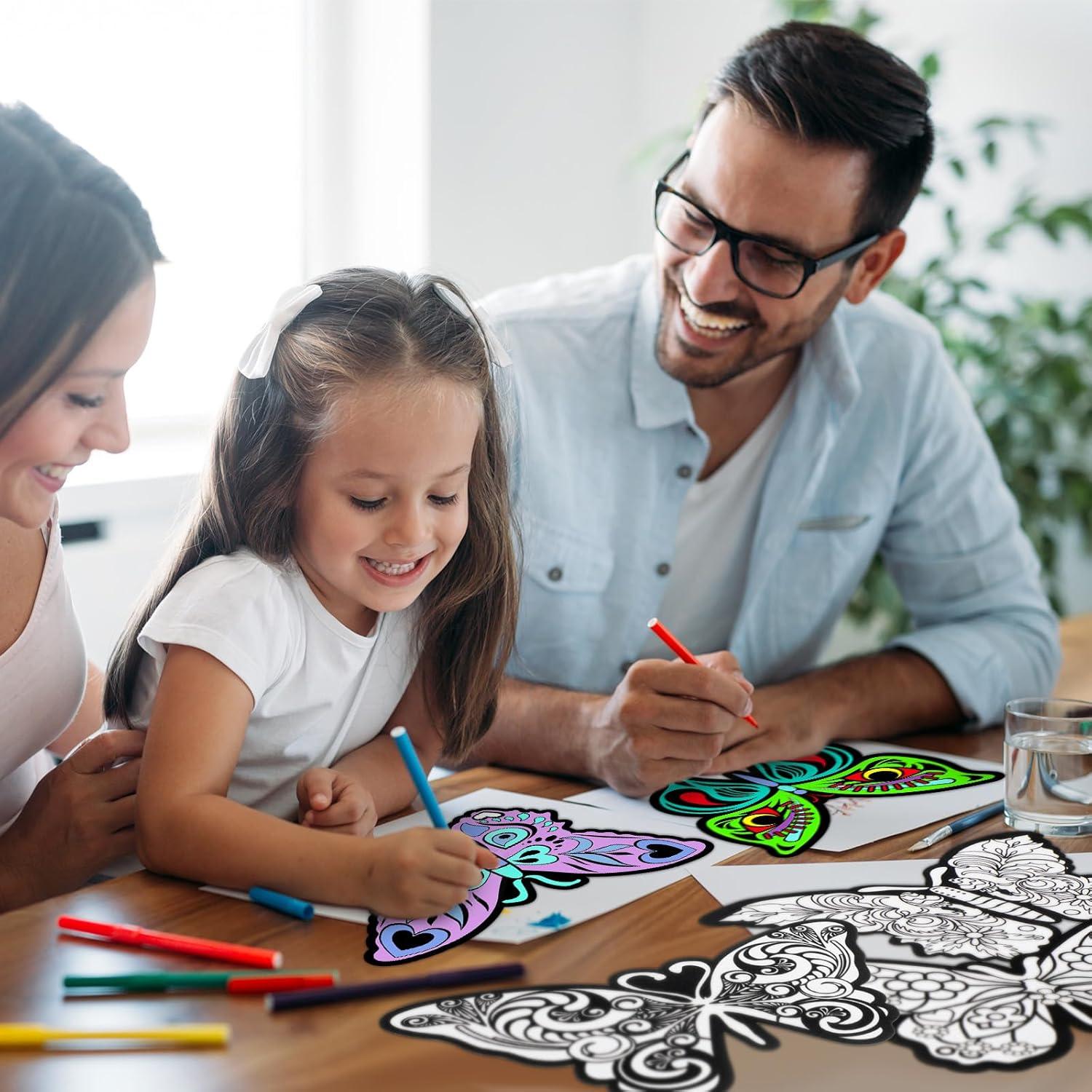 Kit de Manualidades Motipuns 24 Mariposas de Terciopelo DIY