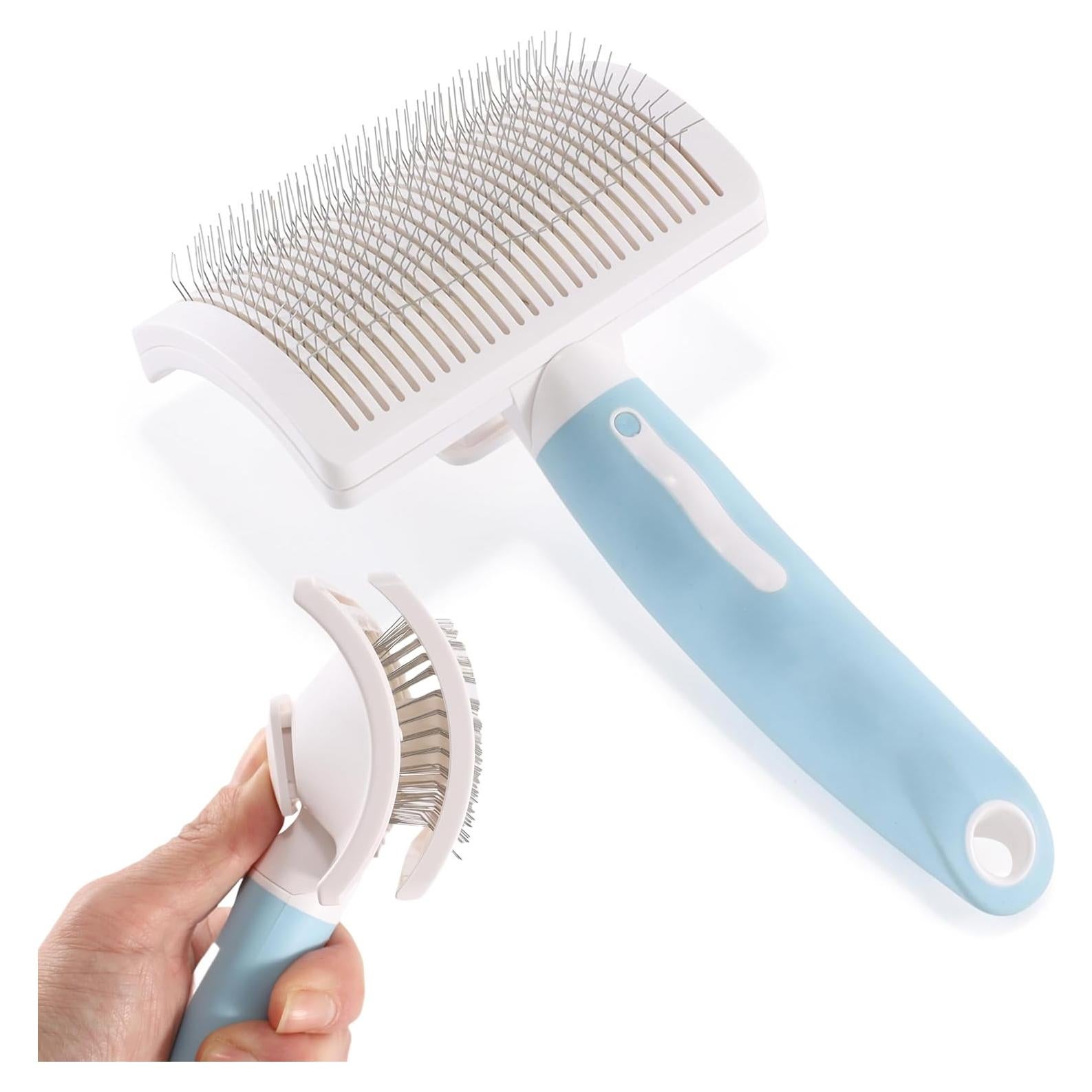 Cepillo Autolimpiante Vimfashi para Perros y Gatos Azul