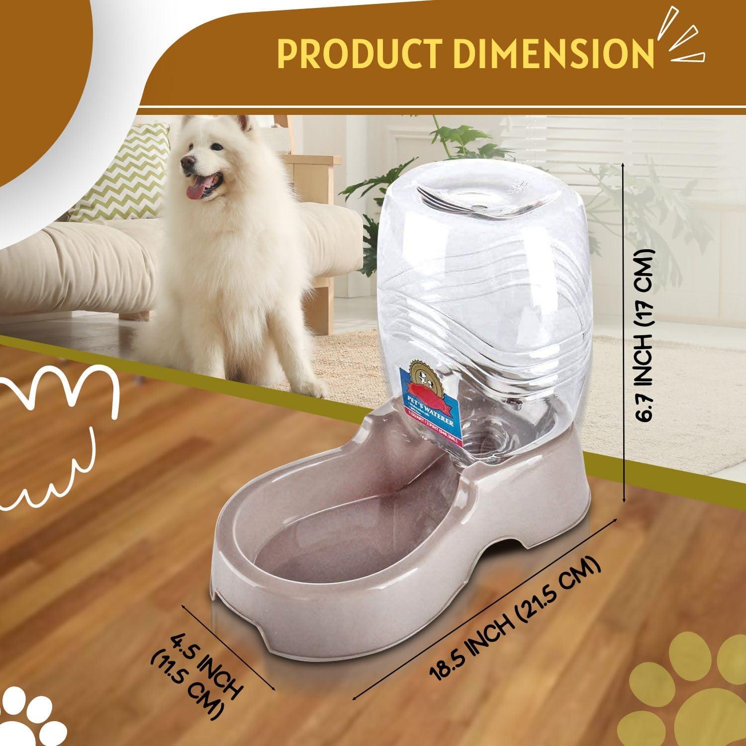 Dispensador de Agua Automático Flexzion 900ml para Mascotas Beige
