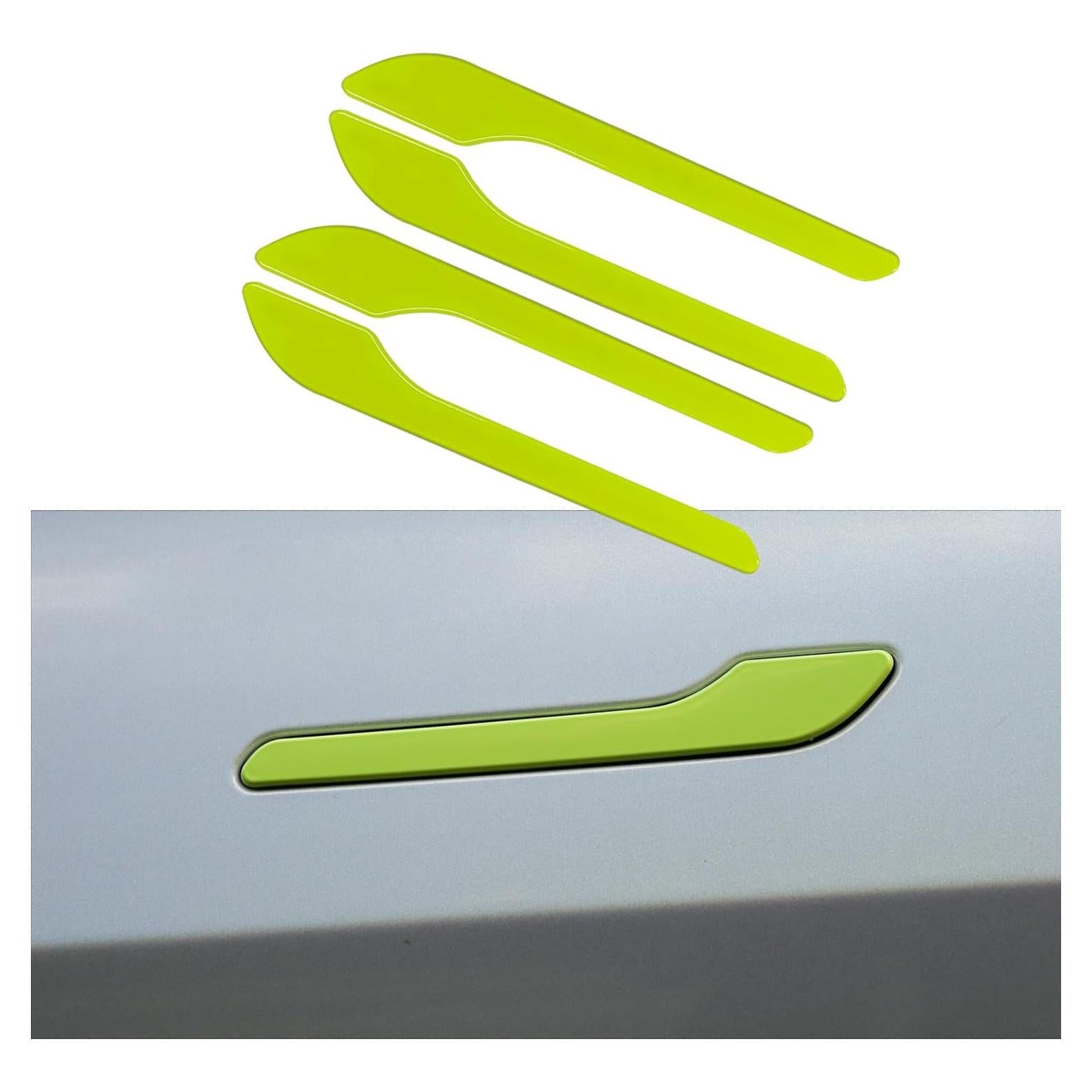 Cubierta de Manija de Puerta Tesla 3/Y Tesheer Verde 4PCS