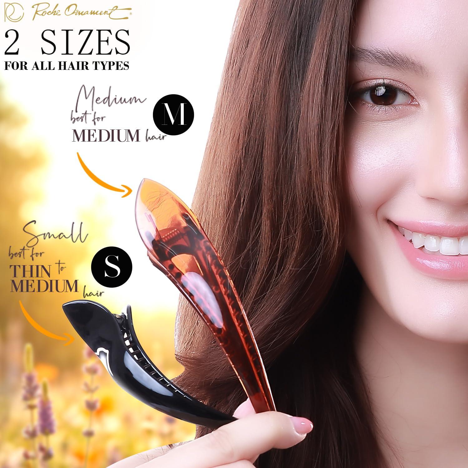 Clip para Cabello RC ROCHE ORNAMENT 6 Pcs Grande Negro