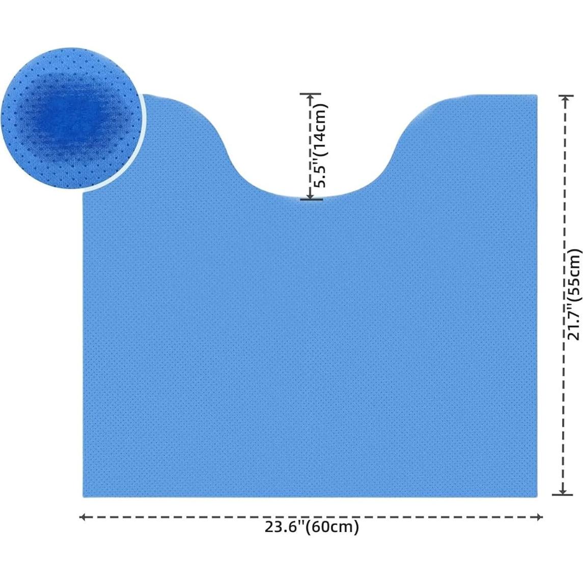 Alfombrillas desechables para inodoro U Azul 61x56cm Super Absorbentes