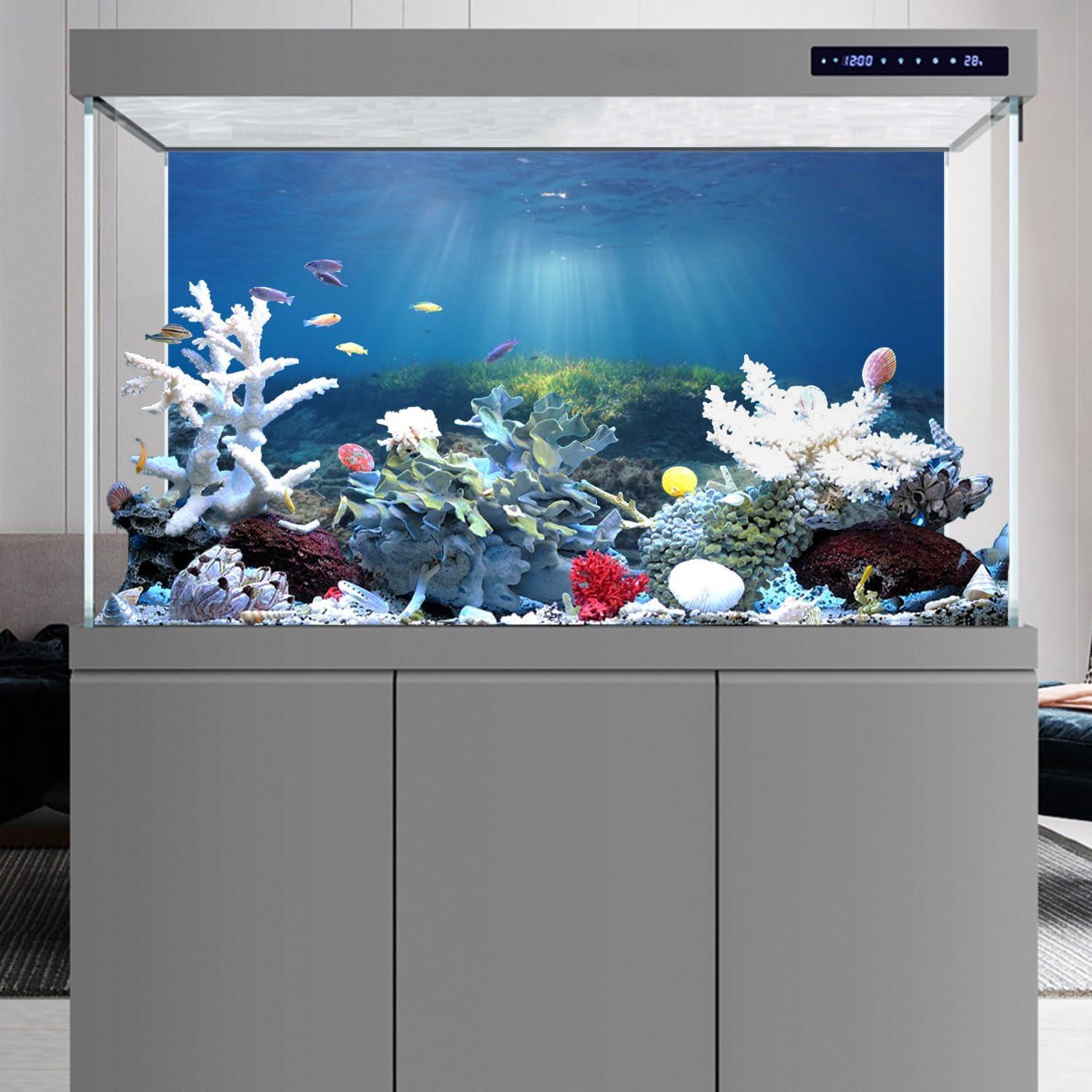 Fondo de Acuario AWERT Ocean Floor 60x30 cm Vinilo HD