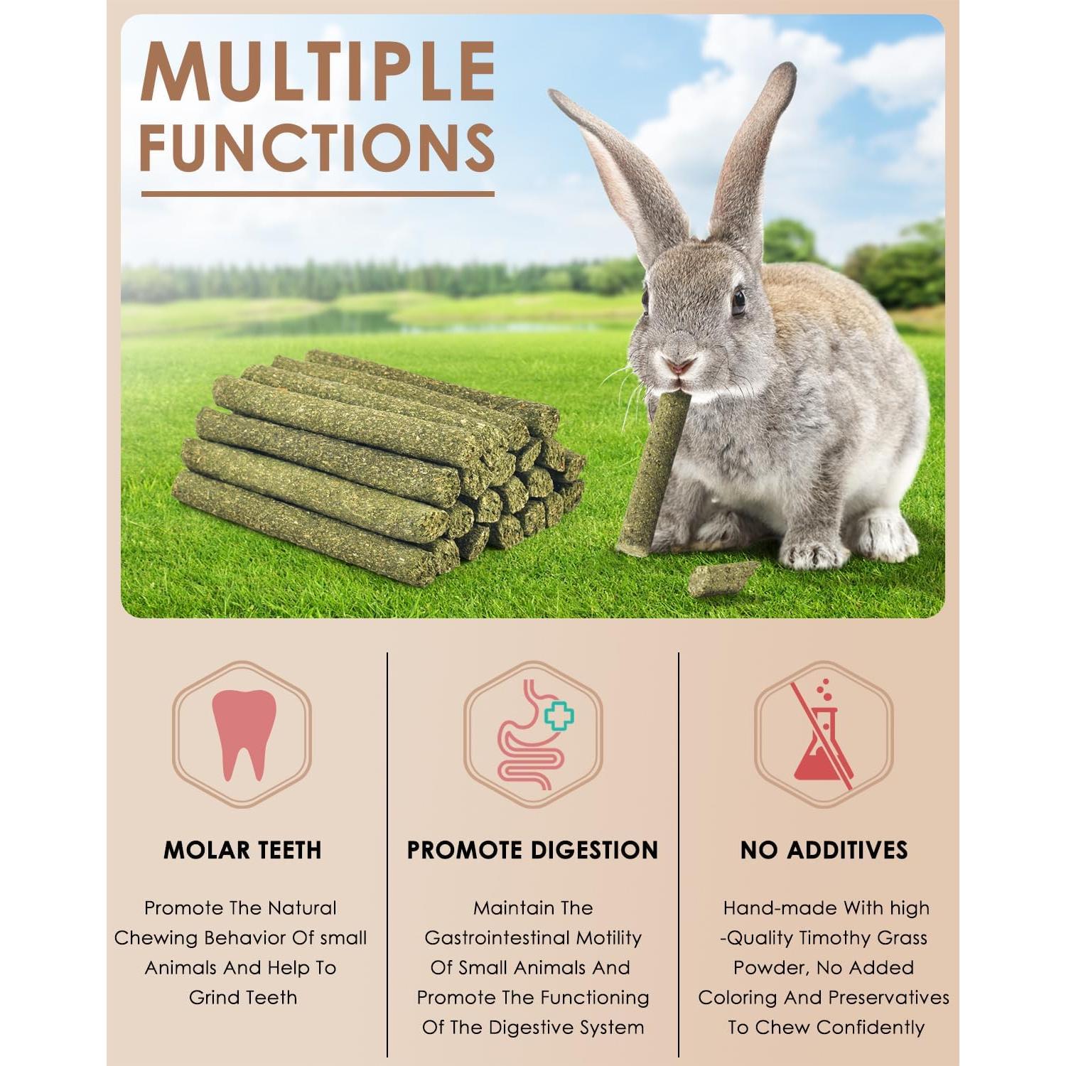 Palitos Masticables Bissap 22PCS Heno Timothy Natural 238g