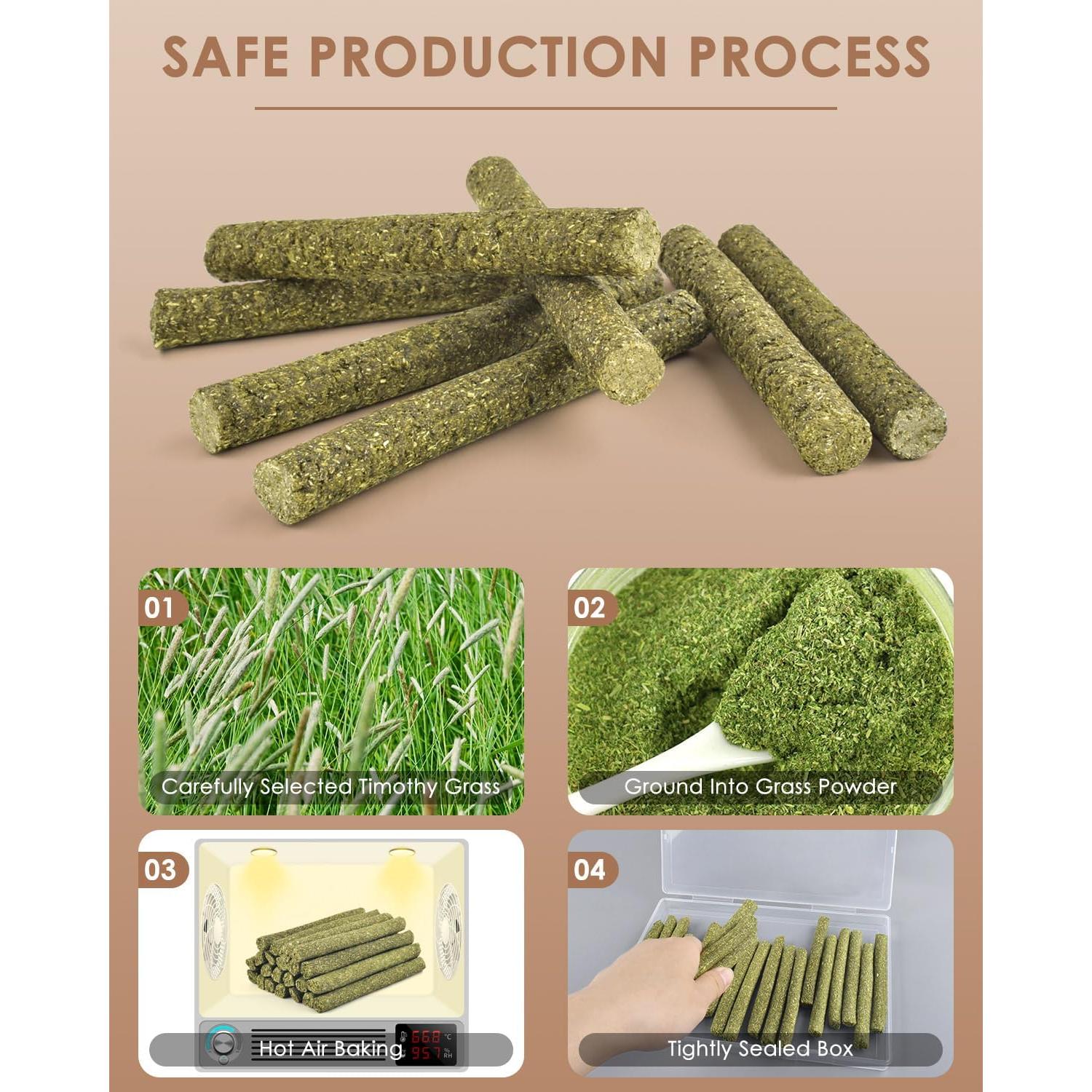 Palitos Masticables Bissap 22PCS Heno Timothy Natural 238g