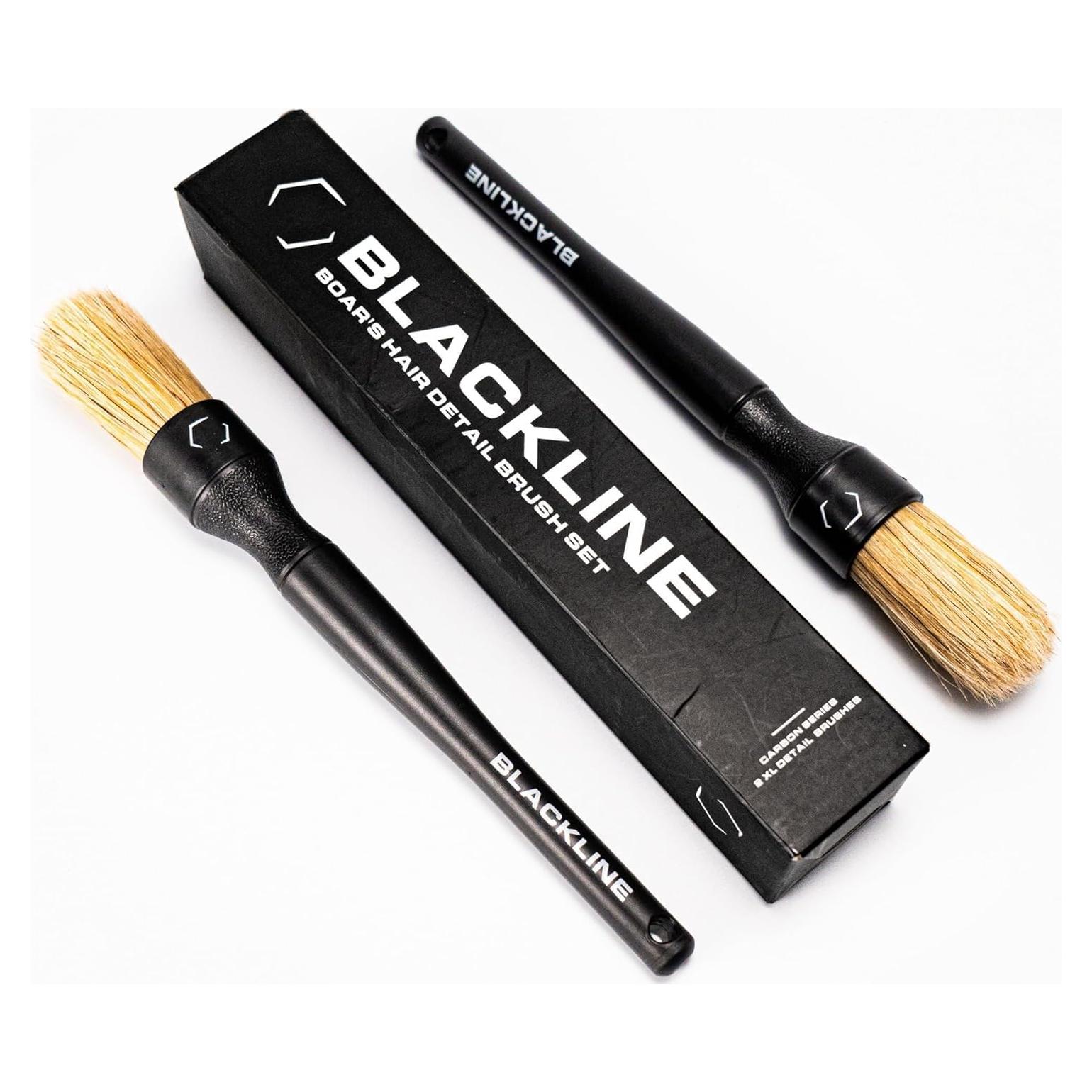 Juego de Cepillos de Detalle Blackline - Cerdas de Jabalí